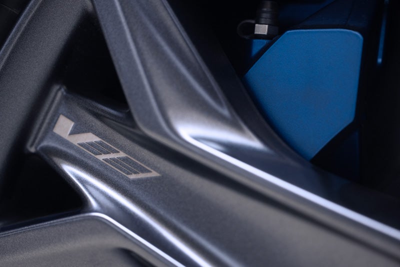 Close-up of the 2026 OPTIQ-V Brembo Performance Front Brakes | Spearfish GMC in Spearfish SD