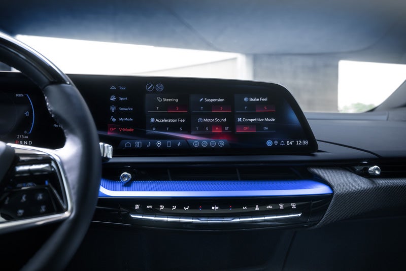 The 2026 OPTIQ-V Display Screen Displaying the V-Mode Settings | Spearfish GMC in Spearfish SD